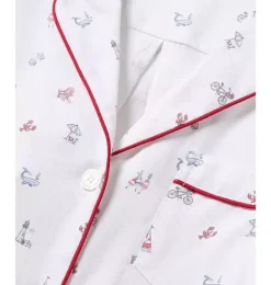 Janie and Jack Adult Pajamas|Petite Plume-Women's Twill Nightshirt in coastal charms