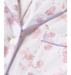 Janie and Jack Adult Pajamas|Petite Plume-Women's Twill Pajama Set in seashell splendor