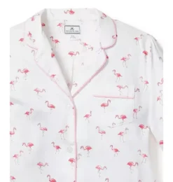 Janie and Jack Adult Pajamas|Petite Plume-Women's Twill Pajama Set in flamingos