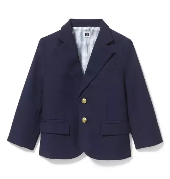Janie and Jack Blazers & Vests|Jackets & Coats-Wool Suit Blazer navy blue