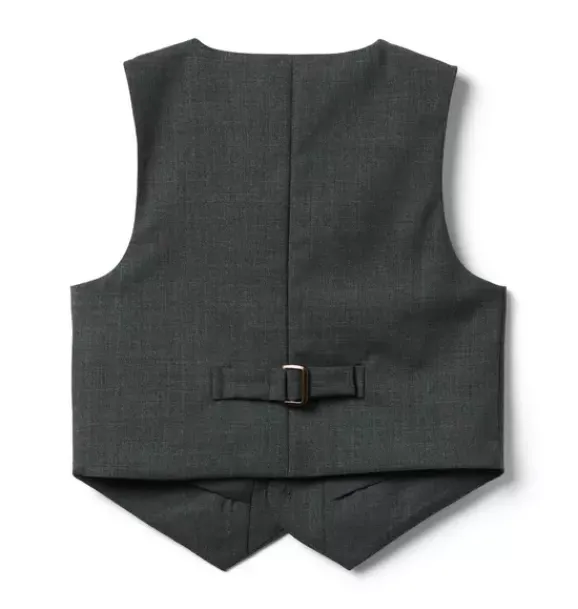 Janie and Jack Blazers & Vests|Jackets & Coats-Wool Suit Vest charcoal grey