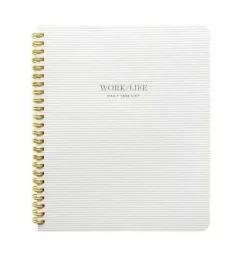 Janie and Jack Desk Accessories-Work/Life Notebook, Grey Stripe multi