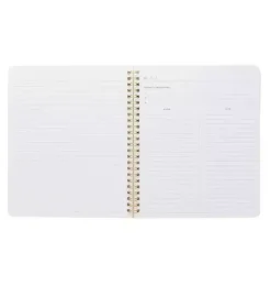 Janie and Jack Desk Accessories-Work/Life Notebook, Grey Stripe multi