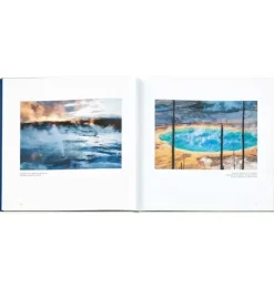 Janie and Jack Books-Yellowstone: A Land of Wild and Wonder LEATHER EDITION ivory